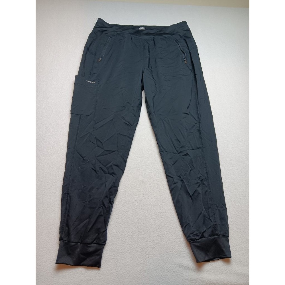 Healing Hands Purple Label Tara Scrub Jogger Pants Womens L Black Cargo 9233